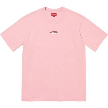Pink Supreme Oval Logo S/S Top Sweaters | Supreme 294CE